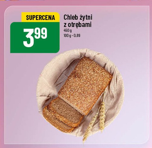 Chleb żytni z otrębami promocja