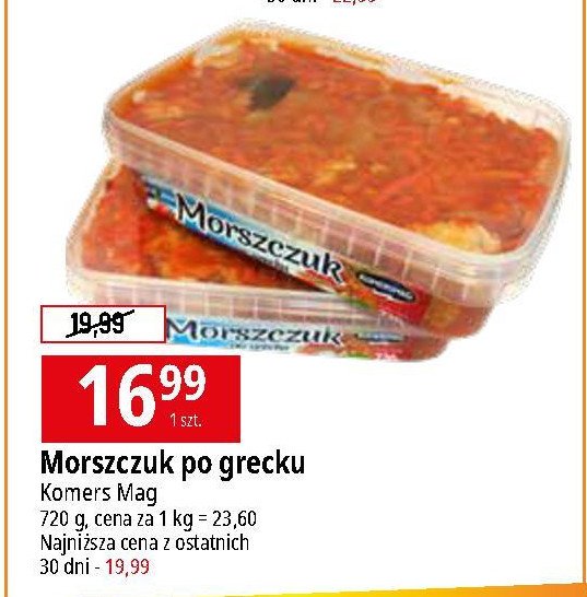 Morszczuk po grecku Komersmag promocja