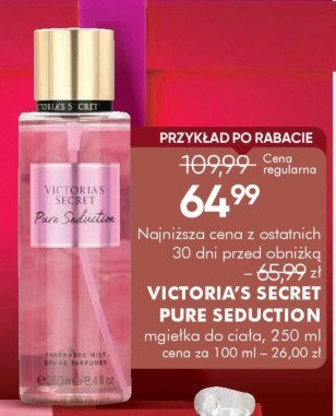Mgiełka do ciała VICTORIA'S SECRET PURE SEDUCTION promocja w Super-Pharm