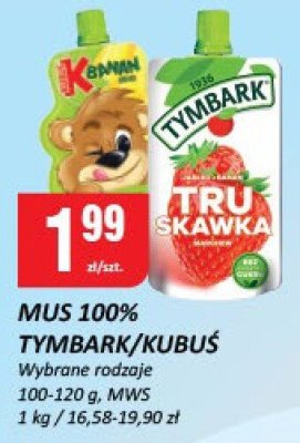 Mus 100% Tymbark/Kubuś MWS promocja w Chorten