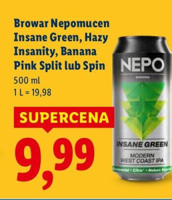 Piwo kraftowe Hazy Insanity promocja w Lidl