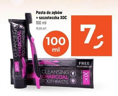 Pasta do zębów charcoal + szczoteczka promocja