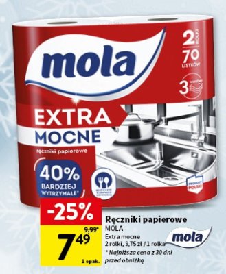 Ręczniki papierowe MOLA Extra mocne promocja w Intermarche