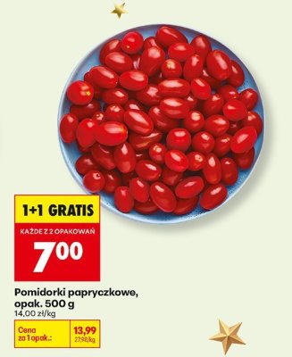 Pomidorki papryczkowe, opak. 500 g promocja w Biedronka