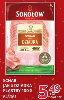 Schab jak u dziadka plastry 100 g promocja w Selgros