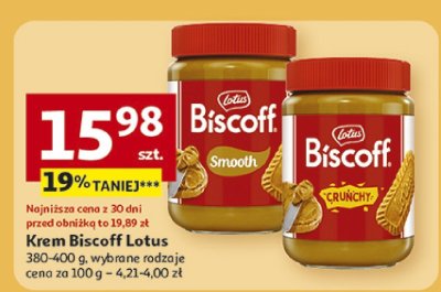Krem Biscoff Lotus 380-400 g wybrane rodzaje promocja w Auchan