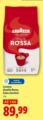Kawa ziarnista Qualità Rossa promocja w Lidl