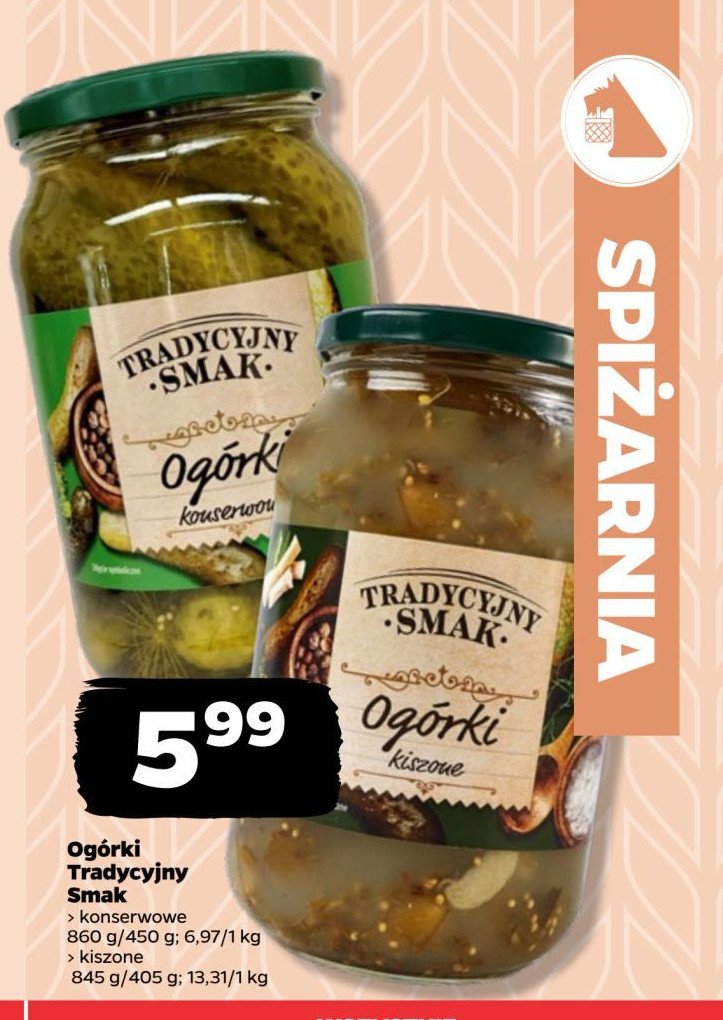 Ogorki kiszone Tradycyjny smak promocja w Netto