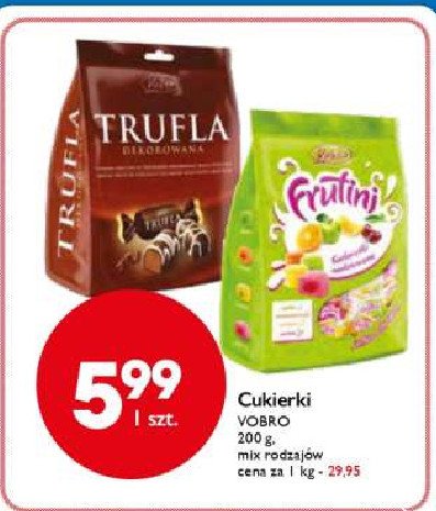 Cukierki trufla Vobro promocja