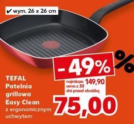 Patelnia grillowa easy clean 26 cm Tefal promocja