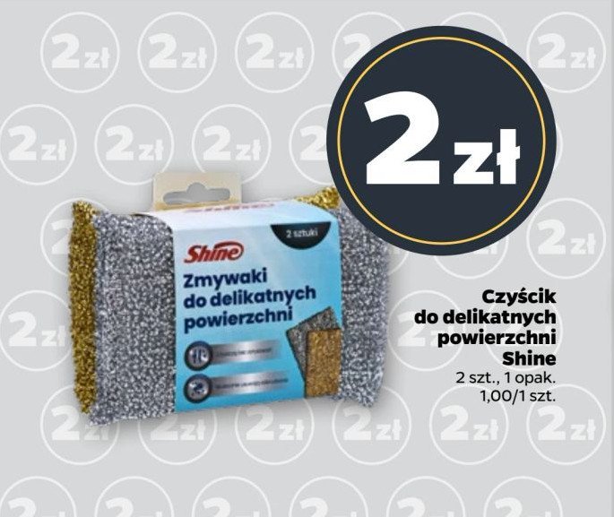 Zmywaki do delikatnych powierzchni Shine classic promocja w Netto