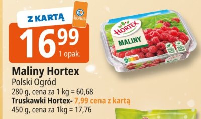 Truskawki Hortex promocja w Leclerc