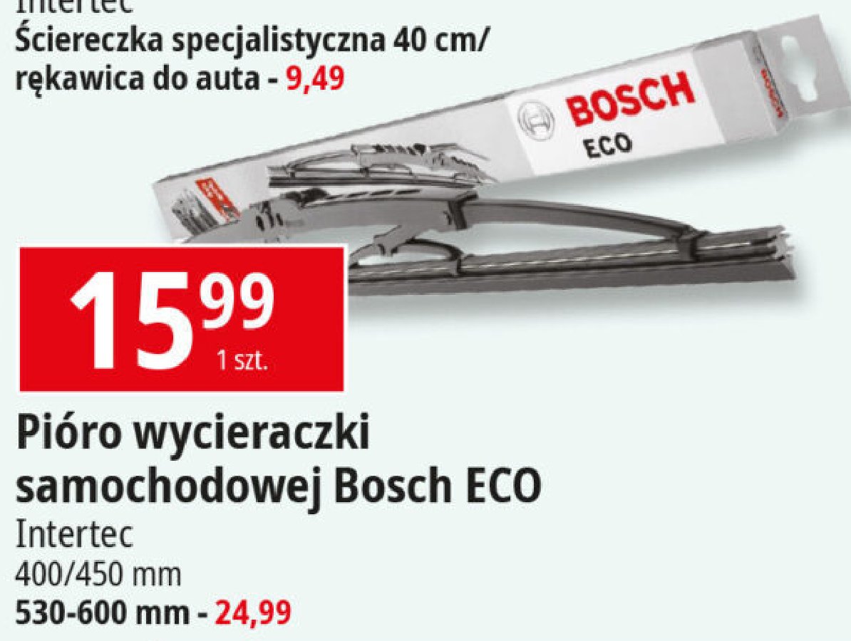 Pióra wycieraczek eco 600 mm Bosch promocja