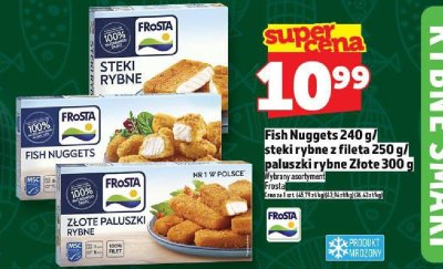Fish Nuggets 240 g / steki rybne z fileta 250 g / paluszki rybne Złote 300 g promocja w TOPAZ