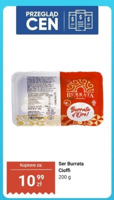 Ser Burrata Cioffi promocja w Dino