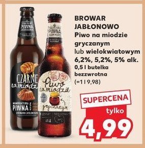 Piwo JABŁONOWO NA MIODZIE GRYCZANYM Manufaktura piwna promocja