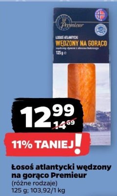 Łosoś atlantycki wędzony na gorąco, różne rodzaje promocja w Netto