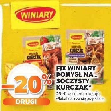 Fix Winiary do dań na soczysty kurczak promocja w Stokrotka