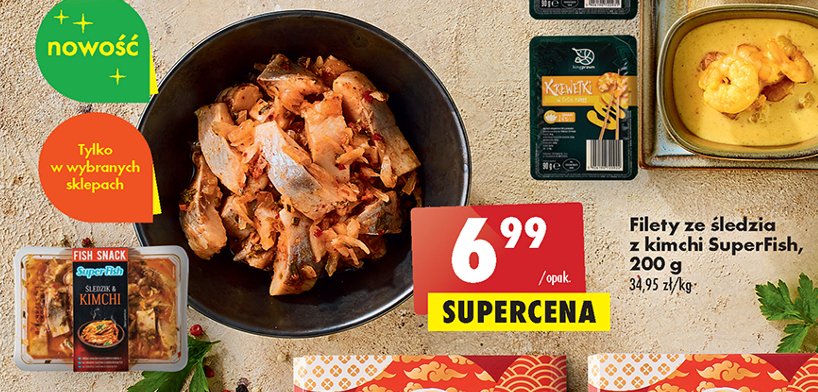 Filety ze śledzia z kimchi Superfish promocja