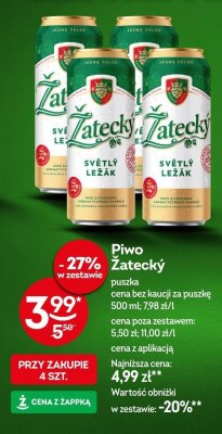 Piwo Żatecký Světlý Ležák promocja w Żabka