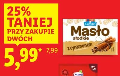 Masło z cynamonem Lumiko promocja w Lidl