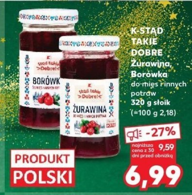Żurawina do mięs i innych potraw promocja w Kaufland