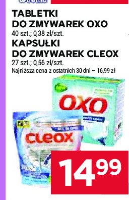 Kapsułki do zmywarki Cleox promocja w Stokrotka