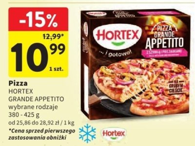Pizza Hortex Grande Appetito wybrane rodzaje promocja w Intermarche