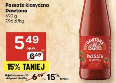 Passata klasyczna Dawtona promocja w Delikatesy Centrum