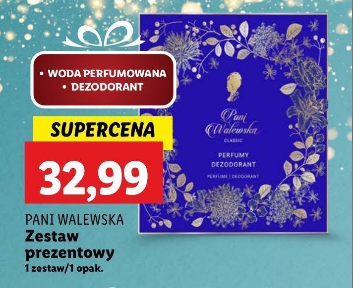 Zestaw w pudełku classic dezodorant 75 ml + perfumy 30 ml Pani walewska zestaw promocja w Lidl