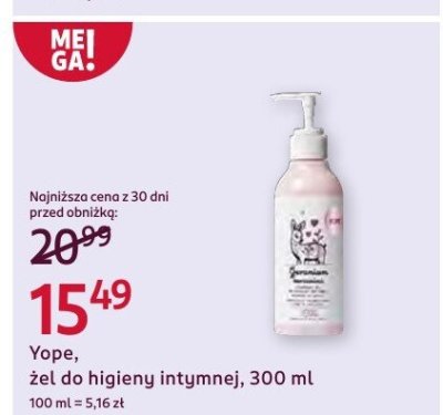 Żel do higieny intymnej  promocja w Rossmann