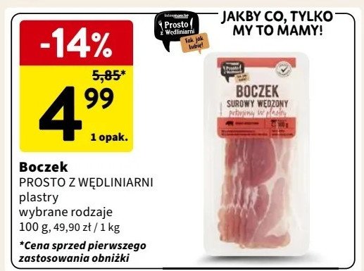 Boczek surowy wędzony Intermarche prosto z wędliniarni promocja