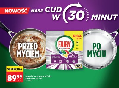 Kapsułki do zmywarki Fairy Platinum+, 74 szt. promocja w Biedronka