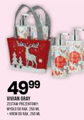 Zestaw prezentowy Vivian Gray mydło do rąk 250 ml + krem do rąk 250 ml promocja w Drogerie Natura
