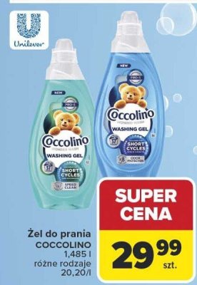 Żel do prania Coccolino różne rodzaje promocja w Carrefour