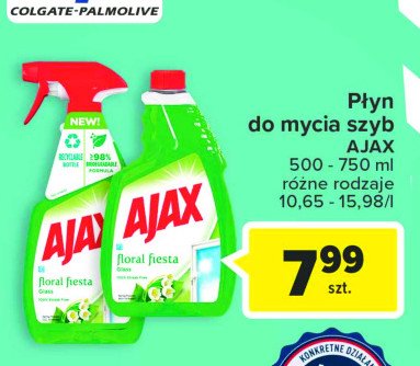 Płyn do mycia szyb konwalie Ajax floral fiesta Ajax . promocja