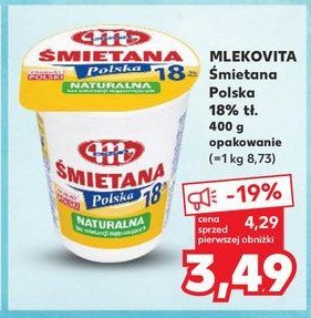 Śmietana polska 18 % Mlekovita promocja