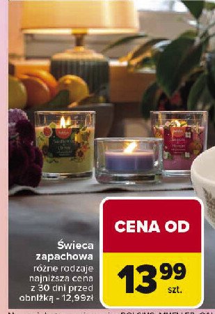 Świeca zapachowa w szkle promocja w Carrefour