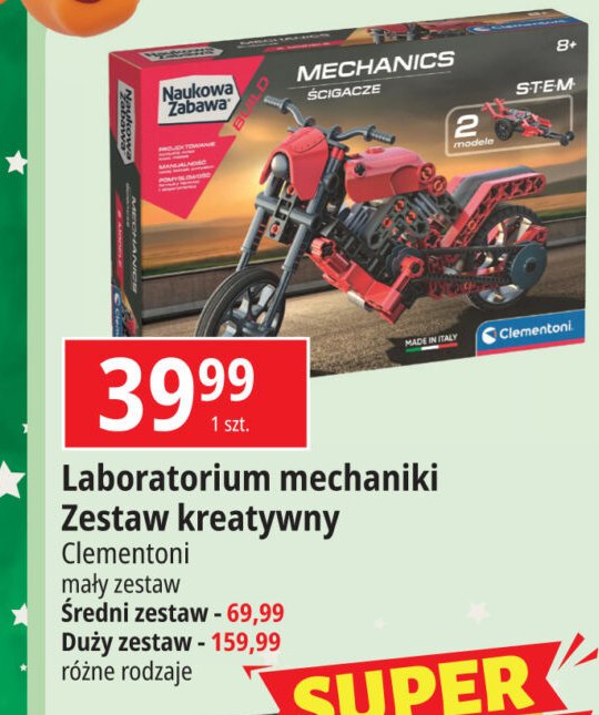 Laboratorium mechaniki duży zestaw Clementoni promocja w Intermarche