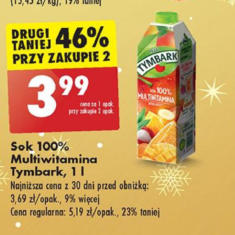 Sok multiwitamina Tymbark 1936 promocja w Biedronka