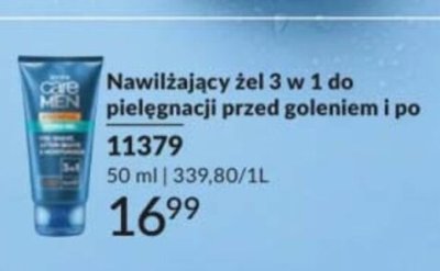 Żel nawilżający 3 w 1 do pielęgnacji przed goleniem i po promocja w AVON