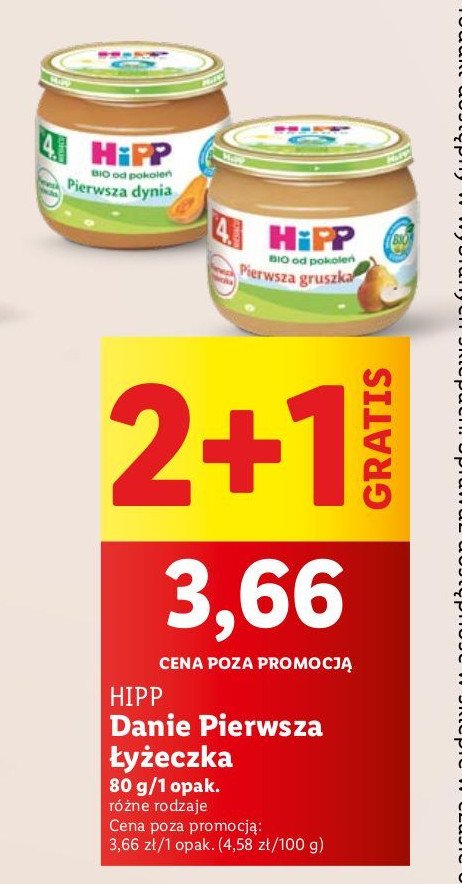 Pierwsza gruszka Hipp promocja