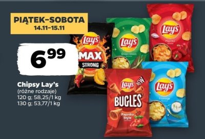 Chipsy różne rodzaje promocja w Netto