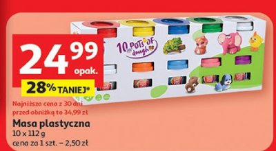 Masa plastyczna 10x112g Auchan promocja w Auchan