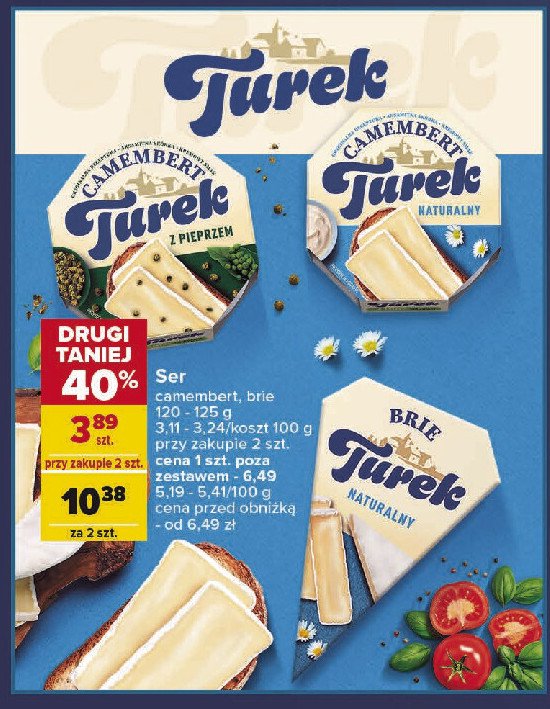 Ser camembert z pieprzem TUREK Turek 123 promocja
