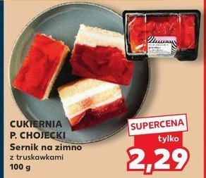 Sernik z truskawkami Chojecki promocja