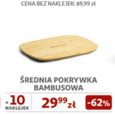 Średnia pokrywka bambusowa KitchenAid promocja w Auchan