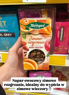 Napar owocowy zimowe rozgrzanie  promocja w Dino