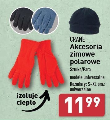 Rękawice zimowe s-xl CRANE promocja w Aldi