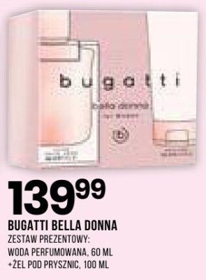 Zestaw prezentowy Bugatti Bella Donna woda perfumowana 60 ml + żel pod prysznic 100 ml promocja w Drogerie Natura